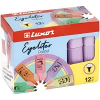 Маркер текстовыделитель Luxor Eyeliter Pastel, 1.0-4.5 мм, чернила на водной основе, пастельный фиолетовый