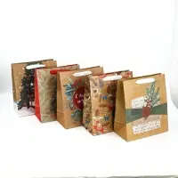 Набор пакетов крафтовых &laquo;Новогоднее поздравление&raquo;