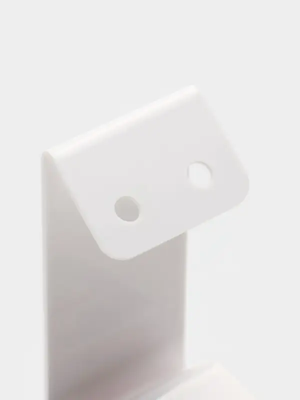 Подставка под серьги, кольцо, 4&times;5&times;9 см, толщина 1.5 мм, белая, В ЗАЩИТНОЙ ПЛЁНКЕ