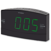 Радиобудильник H-RCL238 черный LCD подсв зеленая часы цифров