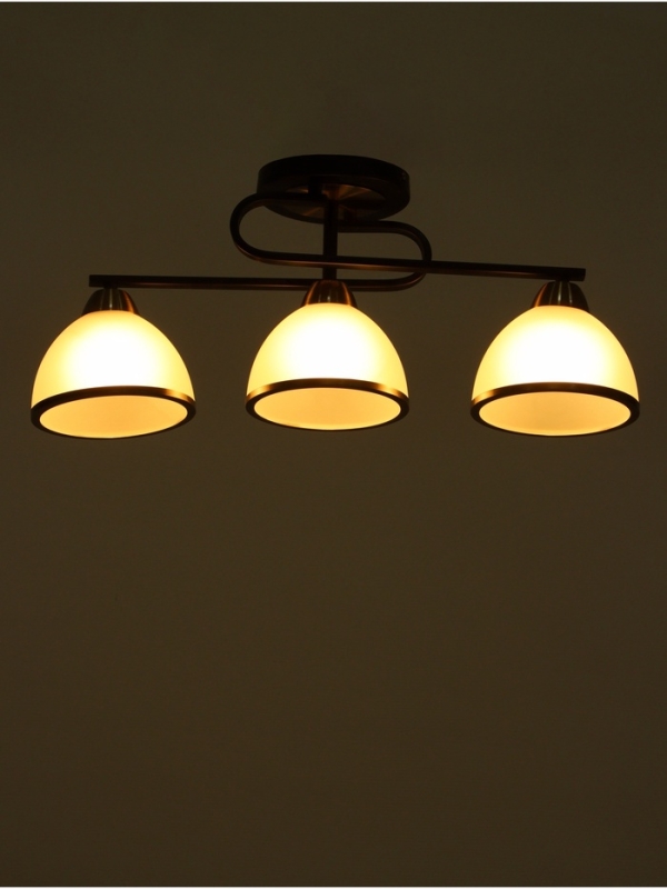 Люстра "Рендо" 3хЕ27 40Вт черно-бронзовый 61х15х23 см