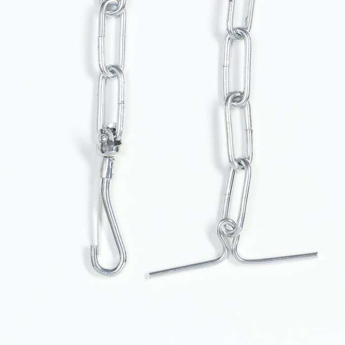Цепь для привязи собак, сварные звенья, 1,8 м, калибр 45 мм, толщина проволки 4,2 мм