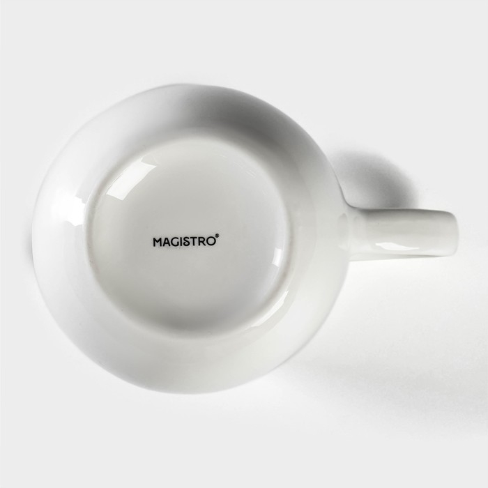 Молочник Magistro &laquo;Бланш&raquo;, 120 мл, фарфор, цвет белый