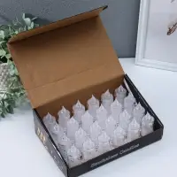 Светодиодная свеча LED "Свеча с подтёками" 3хLR41, прозрачный 3,5х3,5х7,2 см