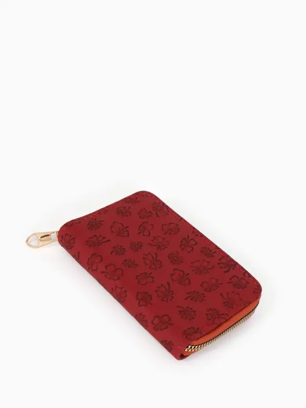 Кошелек жен 07-01-01 Июнь2526, 13*2*9 см, 2 отд+отд/молн, д/карт, бордо