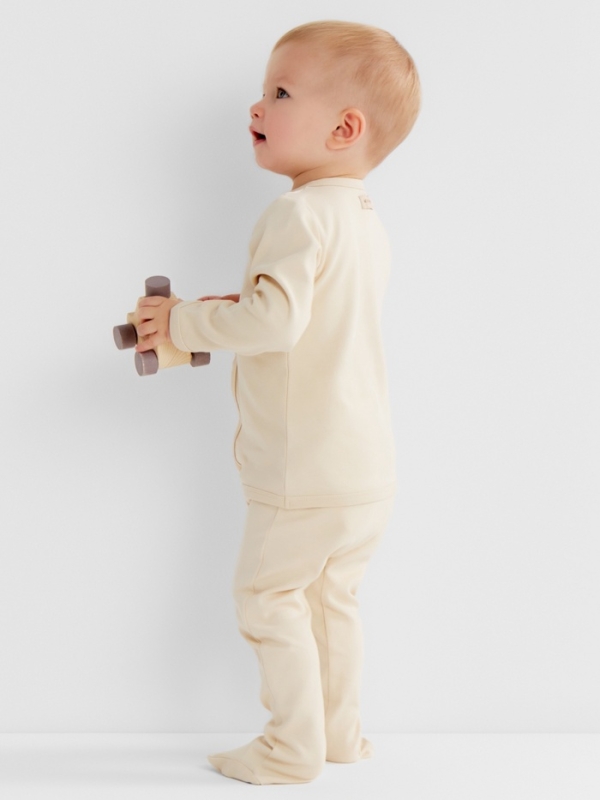 Ползунки детские MINAKU "Nature", цвет бежевый, рост 68-74 см