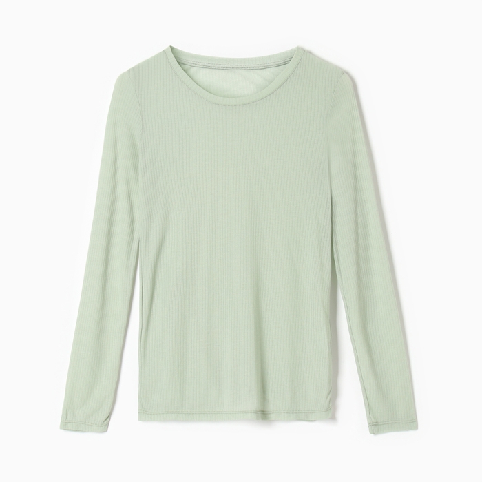 Лонгслив женский KAFTAN: Basic line оливковый, размер 50-52