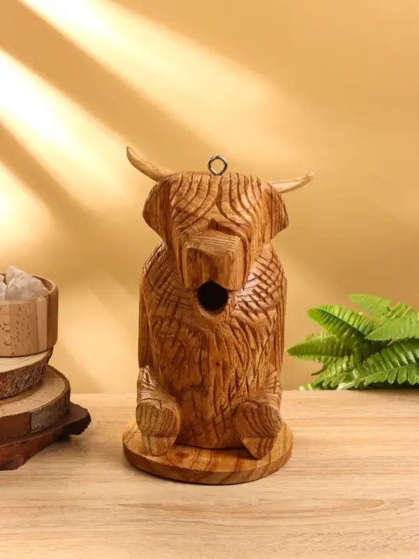 Сувенир "Бычок" дерево Джампинис 13х12х26 см