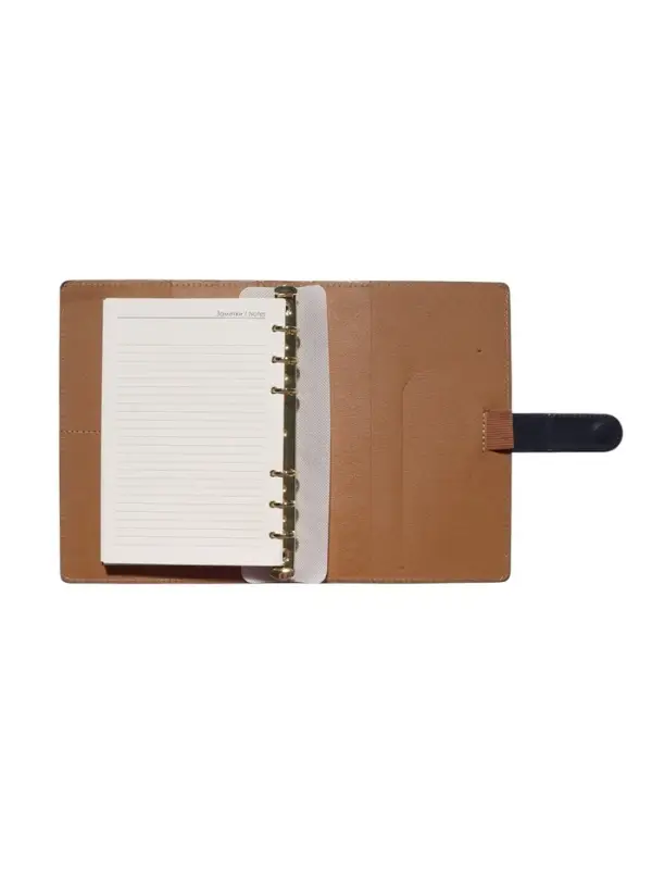 Органайзер на кольцах, C6, с хлястиком, 80л, линия, к/зам, Синий