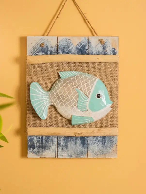 Панно плетеное "Рыбка", 24х4х55 см