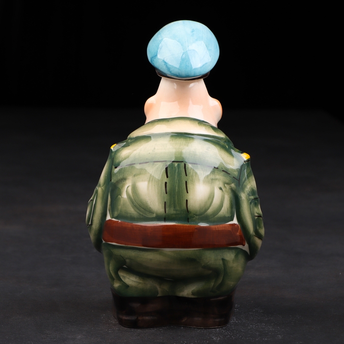 Набор фарфоровый: штоф &laquo;Дембель ВДВ&raquo;, 0.5 л + 3 рюмки, гильза