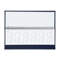 Планинг недатированный 100 х 300 мм, 56 листов, на гребне, обложка из искусственной кожи, синий