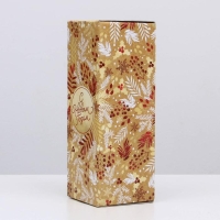 Коробка подарочная новогодняя складная &laquo;Новогодний&raquo;, 12 х 33,6 х 12 см, Новый год