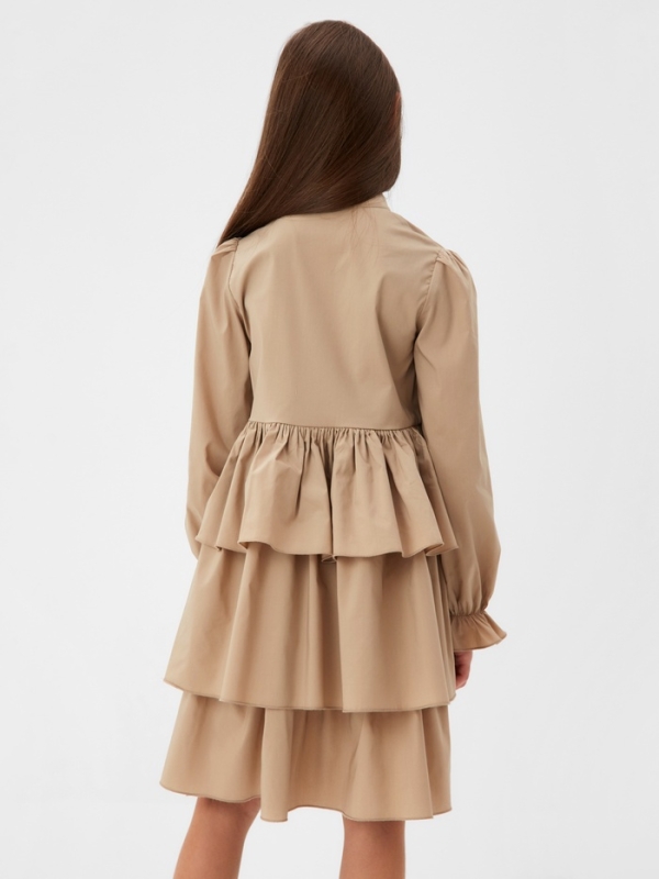 Платье для девочки MINAKU цвет бежевый, рост 110 см Платье для девочки MINAKU цвет бежевый, рост 110 см