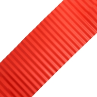 Лента бордюрная, 20 см &times; 9 м, толщина 0.6 мм, пластиковая, гофра, терракот, Greengo