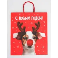 Набор новогодних крафтовых пакетов &laquo;С Новым годом тебя!&raquo;