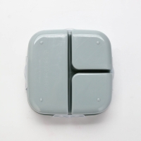 Ланч - бокс с секциями и ложкой &laquo;Коты&raquo;, 17,8 х 17,8 х 7 см