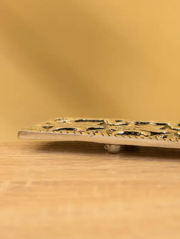 Подставка под благовония "Два полумесяца" алюминий 22 см