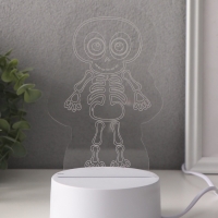 Светильник "Скелетик" LED RGB от сети RISALUX 9,5х8,5х14,8 см Светильник "Скелетик" LED RGB от сети RISALUX 9,5х8,5х14,8 см