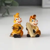 Сувенир полистоун "Коняшка с валютой" МИКС 3х2,5х4,5 см