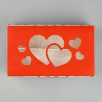 Кондитерская упаковка для макарун с окном, &laquo;С любовью&raquo;, 11 х 19 х 5.5 см