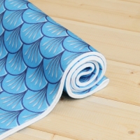 Лежак для бани с принтом "Водяной дракон" в чехле, 50х150см, голубой Лежак для бани с принтом "Водяной дракон" в чехле, 50х150см, голубой