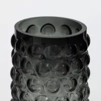 Ваза стекло настольная "Валери" шарики, 23х11 см, серый