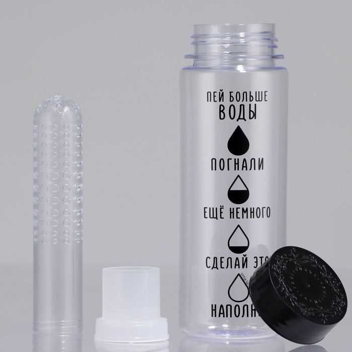 Бутылка для воды &laquo;Пей больше воды&raquo;, 500 мл