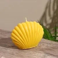 Свеча "Ракушка малая" 9х4х7,5 см, соевый воск МИКС