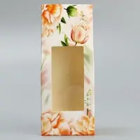 Коробка складная &laquo;Тюльпаны&raquo;, 5.7 х 14.5 х 3.5 см