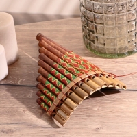 Сувенирный музыкальный инструмент "Флейта Пана" 28х19,5х6,5 см МИКС Сувенирный музыкальный инструмент "Флейта Пана" 28х19,5х6,5 см МИКС