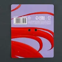 Значок деревянный &laquo;Рыжая девушка&raquo;, аниме, 2,4 х 3,4 см