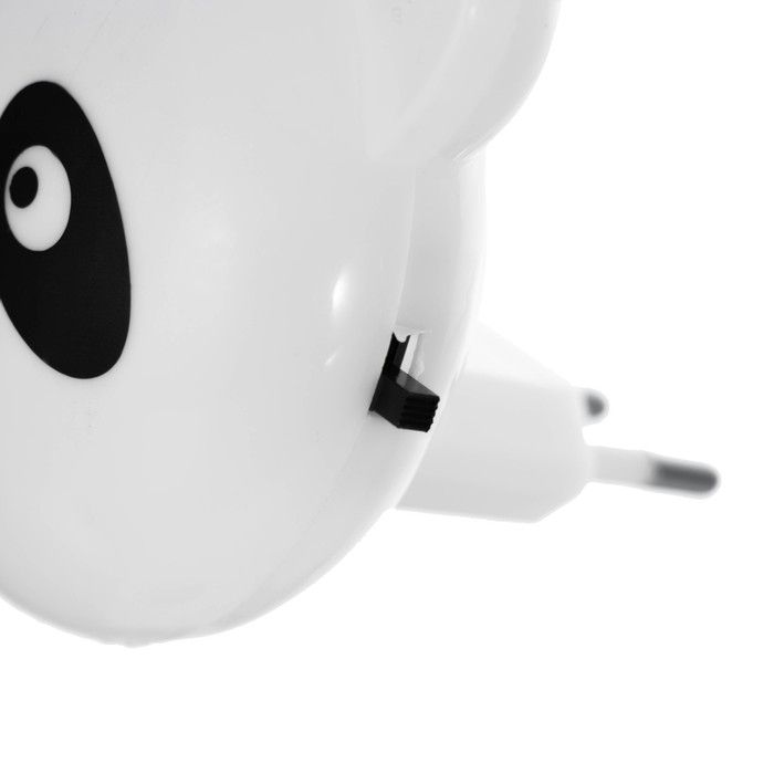 Ночник Ночник "Панда" с датчиком освещенности, 4_LED х 1 Вт, 9 см (220В) белый RISALUX