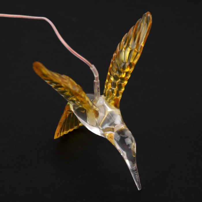 Садовый светильник на солнечной батарее &laquo;Колибри&raquo;, 12.5&times;86&times;12.5 см, 6 LED, свечение тёплое белое