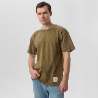 Футболка мужская MIST из вареного хлопка, цв. зеленый, р-р XL