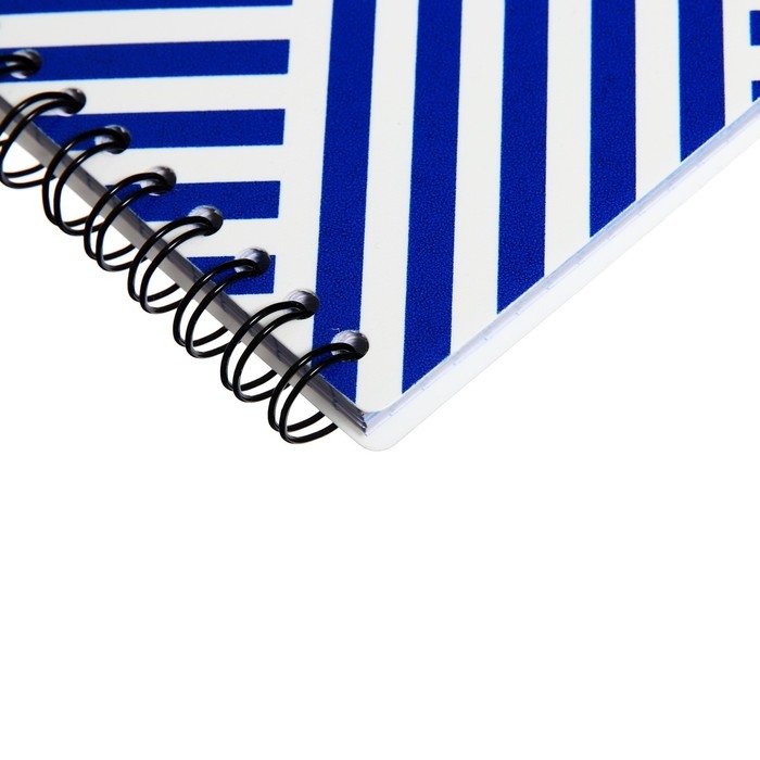 Блокнот А5, 80 листов в клетку на спирали, ErichKrause Blue Concept, пластиковая обложка