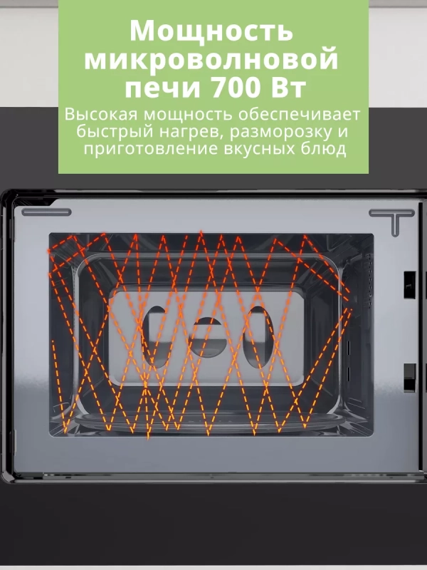 Встраиваемая микроволновая печь CBM2010B, 20 л, сенсорная