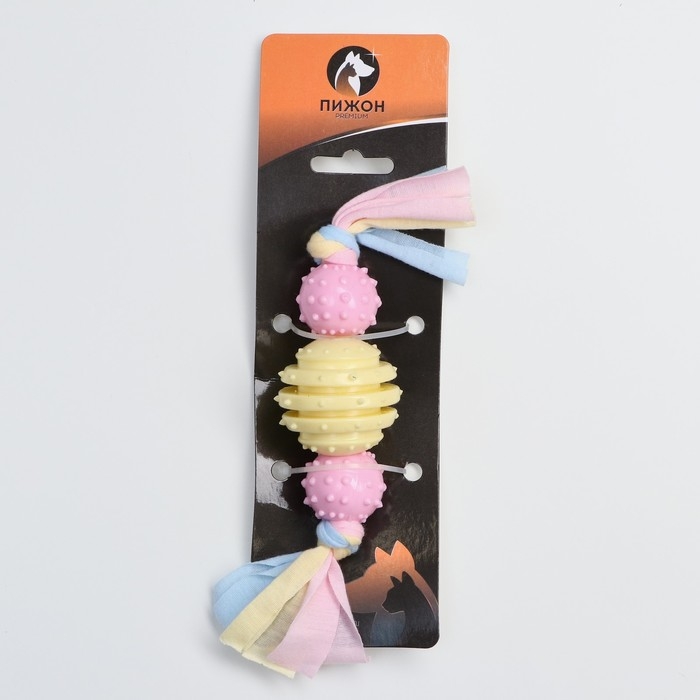 Игрушка жевательная Пижон Premium на верёвке, 3 элемента, термопластичная резина, микс Игрушка жевательная Пижон Premium на верёвке, 3 элемента, термопластичная резина, микс