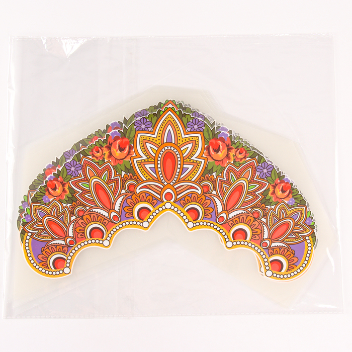 Термотрансфер &laquo;Павлопосадский&raquo;, узор и цветы, набор 10 шт.