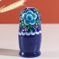 Матрёшка "Клава", голубое платье, 5-кукольная, 12 см