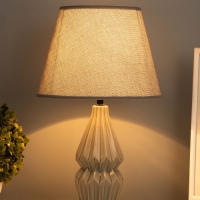 Лампа настольная "Пастораль" 40Вт Е14 серый 24х24х38см