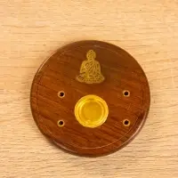 Подставка под благовония "Будда" 7 см, дерево шишам