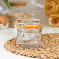 Банка стеклянная для сыпучих продуктов Optima, 250 мл, с бугельным замком