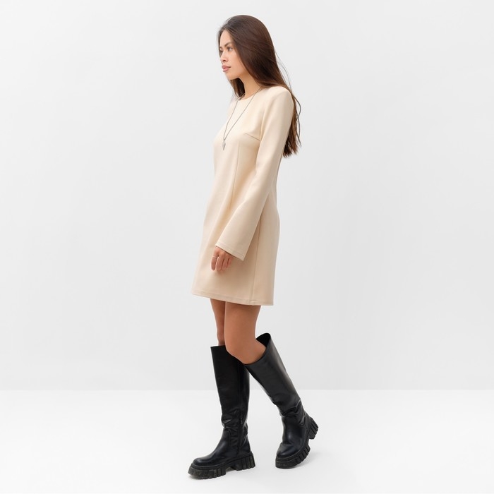 Платье женское MIST с акцентной линией плеч, р. 46, бежевый