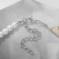 Чокер &laquo;Морская звезда&raquo;, цвет белый в серебре, 42см