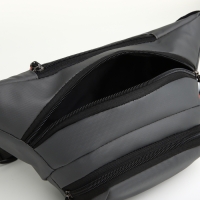 Поясная сумка на молнии, 3 наружных кармана, цвет серый Поясная сумка на молнии, 3 наружных кармана, цвет серый