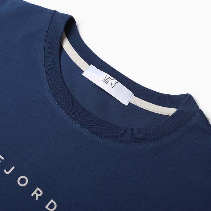 Футболка мужская MIST Fjord, размер 52, синий