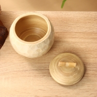 Банка для сыпучих продуктов 11х11х9,5 см, бамбук