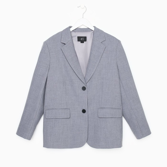 Пиджак женский с разрезом на спине MIST размер L-XL, цвет серый