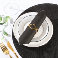 Кольцо для салфетки «Две линии» 5,7×4,5×2,7 см, цвет золотой Кольцо для салфетки «Две линии» 5,7×4,5×2,7 см, цвет золотой